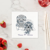 Till Death Us Do Part Sugar Skull Bruidegom Servet (Insitu)