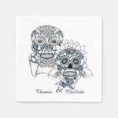 Till Death Us Do Part Sugar Skull Bruidegom Servet (Voorkant)