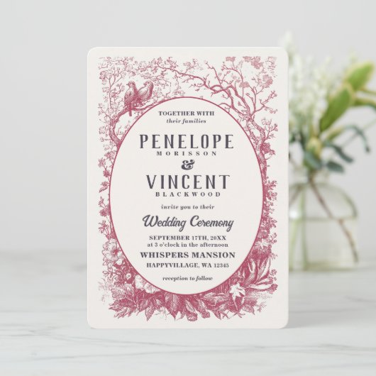 Till Death Wedding Invitation (Debout devant)