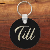 Till Name whitegold Button Porte-clés (Recto)