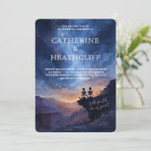 Till the End of Time Wedding Invitation Kaart (Staand voorkant)