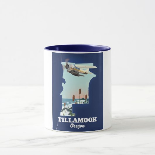 Tillamook Oregon-reiskaart Mok (Midden)