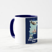Tillamook Oregon-reiskaart Mok (Voorkant links)