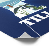 Tillamook Oregon-reiskaart Poster (Hoek)