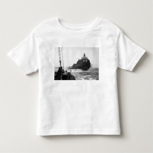 Tillamook, vuurtoren van Oregon van Ship Photograp Kinder Shirts (Voorkant)