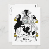 Tilley Family Crest Briefkaart (Voorkant / Achterkant)