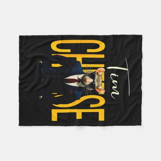 Tim Cheese - Funny Secret Agent Mouse Brainrot Kid Fleece Deken (Voorkant (Horizontaal))