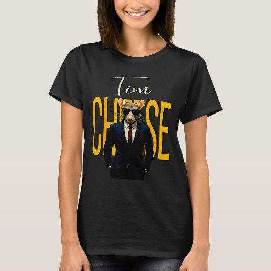 Tim Cheese - Funny Secret Agent Mouse Brainrot Kid T-shirt (Voorkant)