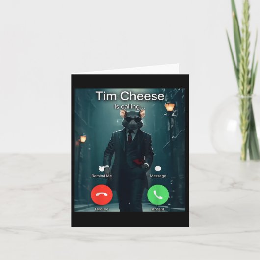 Tim Cheese Meme Kaart (Voorkant)