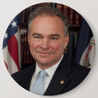 Tim Kaine HUGE Button/Pin Ronde Button 6,0 Cm