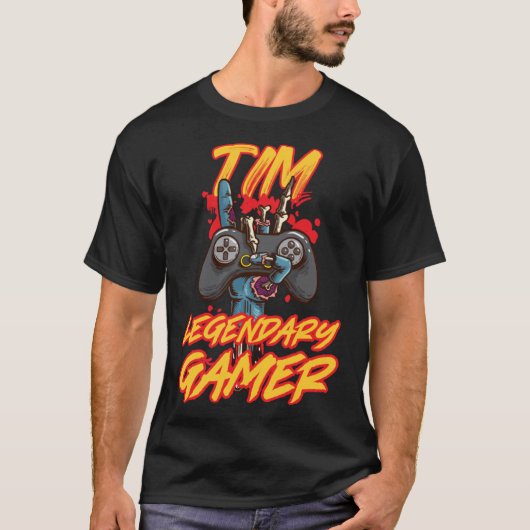 Tim Legendary Gamer T-shirt (Voorkant)