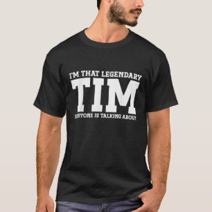 Tim Persoonlijke naam Voornaam Grappig Tim T-shirt