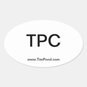 Tim Pond Wilderness Camps Bumpersticker Ovale Sticker