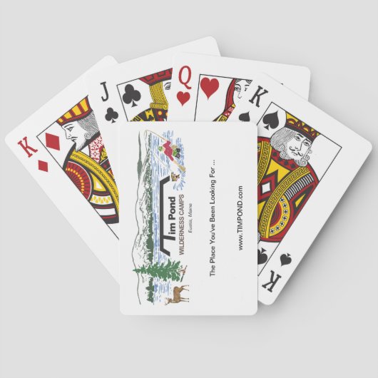 Tim Pond Wilderness Camps die kaarten spelen (Achterkant)