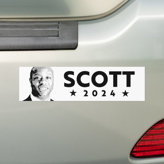 TIM SCOTT 2024 BUMPER STICKER (En voiture)
