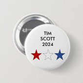 Tim Scott 2024 President Button (Voorkant /achterkant)