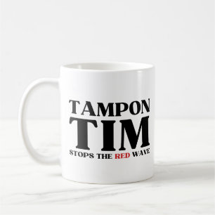Tim Tampon stopt met Red Wave-Tim Walz 2024 Koffiemok