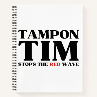 Tim Tampon stopt met Red Wave-Tim Walz 2024 Notitieboek
