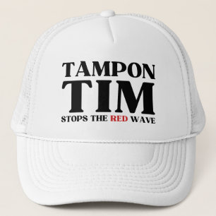 Tim Tampon stopt met Red Wave-Tim Walz 2024 Trucker Pet