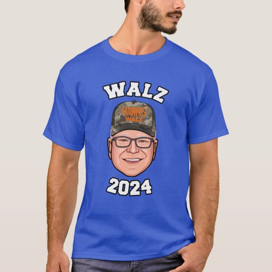 Tim Walz 2024 T-shirt (Voorkant)