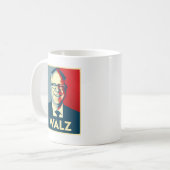 Tim Walz Fan Club Koffiemok (Voorkant links)