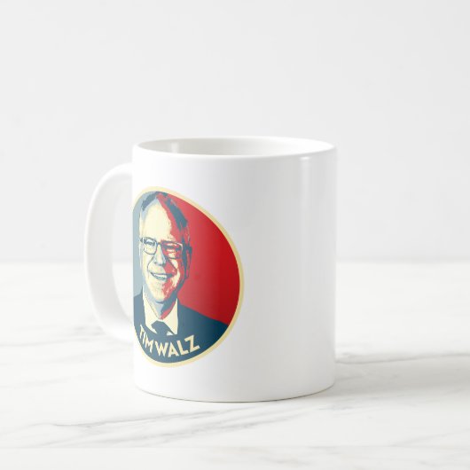 Tim Walz Fan Club Koffiemok (Voorkant links)