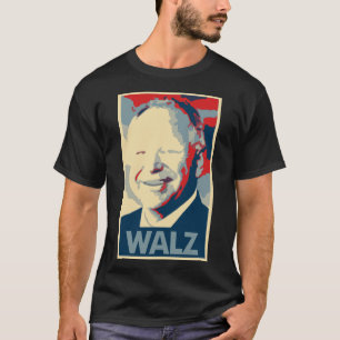 Tim Walz Poster Political Parody T-shirt