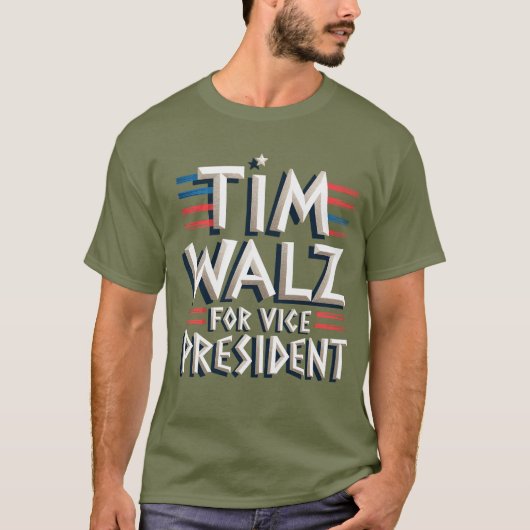 TIM WALZ POUR VP T-shirt homme (Devant)