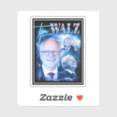 Tim Walz Retro jaren '90 Sticker (Vel)