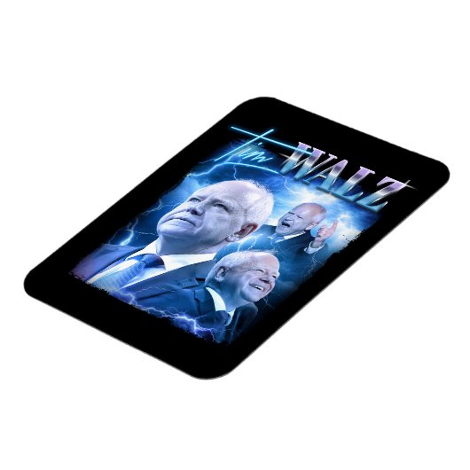 Tim Walz Retro jaren 90 stijl Magneet (Linkerzijde)