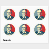 Tim Walz Ronde Sticker (Vel)