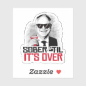 Tim Walz Sober tot het voorbij is Sticker (Vel)