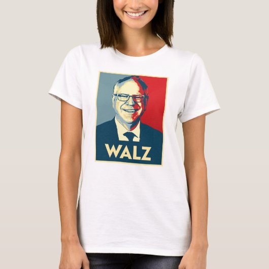 Tim Walz T-shirt (Voorkant)