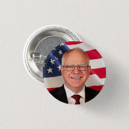 Tim Walz voor Amerika Ronde Button 3,2 Cm