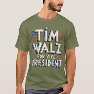TIM WALZ VOOR VP MANNEN T-SHIRT