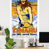 Timaru pour moi et vous Poster vintage 1935 (Bureau à domicile)