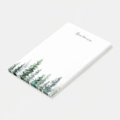 Timber Grove | Groene Waterverf bomen op maat Post-it® Notes (Schuin)