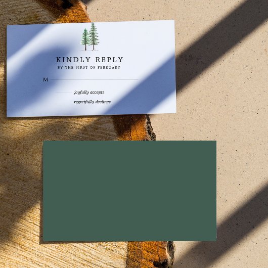 Timber Grove RSVP Kaartje