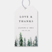 Timber Grove Wedding Dank u wel Cadeaulabel (Voorkant)