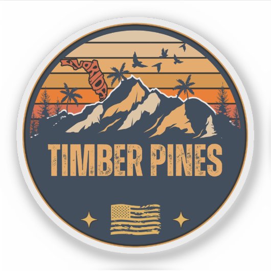 Timber Pines, Florida Sticker (Voorkant)