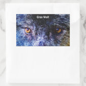 TIMBER WOLF EYES Stickers de soutien de la faune (Sac)