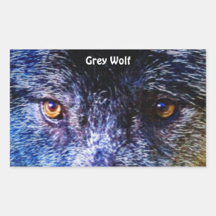 TIMBER WOLF EYES Stickers de soutien de la faune