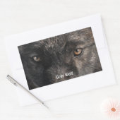 TIMBER WOLF EYES Stickers de soutien de la faune (Enveloppe)