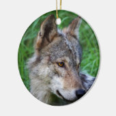Timber Wolf Keramisch Ornament (Links)