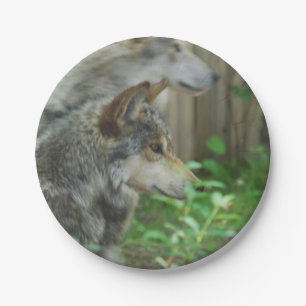 Timber Wolf Papieren Bordje