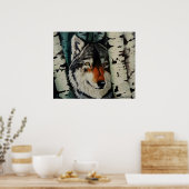 "Timber Wolf" Poster (Keuken)