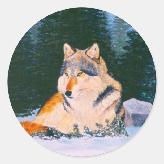 Timber Wolf Sticker (Voorkant)
