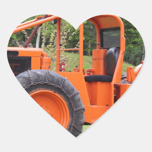 Timberjack Skidder Hart Sticker (Voorkant)