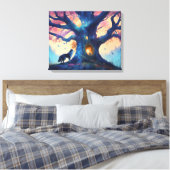 Timberland Wolf Canvas Afdruk (Insitu (Slaapkamer))