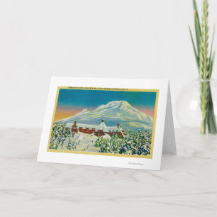 Timberline Lodge in de winter te Mt Hood Kaart